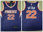 Nike Phoenix Suns #22 Deandre Ayton Purple Swingman Jersey