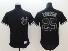 New York Yankees #25 Gleyber Torres Black Lights Out Jersey