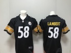 Pittsburgh Steelers #58 Jack Lambert Black Men's Vapor Untouchable Limited Jersey