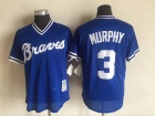 Atlanta Braves #3 Dale Murphy Royal Blue Throwback Jersey