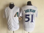 Arizona Diamondbacks #51 Randy Johnson White Throwback Jersey