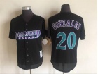 Arizona Diamondbacks #20 Luis Gonzalez Black Throwback Jersey