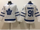 Adidas Youth Toronto Maple #91 John Tavares White Jersey