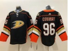 Adidas Anaheim Ducks #96 Charlie Conway Black Hockey Jersey