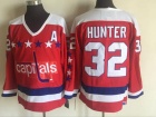 Washington Capitals #32 Dale Hunter Red CCM Hockey Jerseys