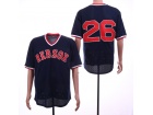 Boston Red Sox #26 Wade Boggs Blue Throwback Jerseys