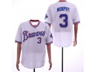 Atlanta Braves #3 Dale Murphy White Throwback Jersey