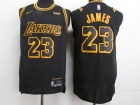 Nike Los Angeles Lakers #23 LeBron James Black Player Basketball Jersey