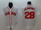 Boston Red Sox #28 J.D. Martinez White Cool Base Jersey