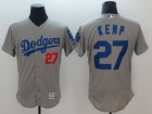 Los Angeles Dodgers #27 Matt Kemp Grey Flexbase Jersey