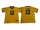 Michigan Wolverines #10 Tom Brady Gold Vapor College Football Jersey