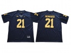 Michigan Wolverines #21 Desmond Howard Navy Blue Vapor College Football Jersey