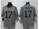 Buffalo Bills #17 Josh Allen Gridiron Gray Limited Jersey