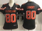 Cleveland Browns #80 Jarvis Landry Brown Woman Vapor Untouchable Limited Jersey