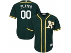 Men's Oakland Athletics Majestic Athletic Green Cool Base Custom Jersey