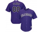 Men's Colorado Rockies Majestic Purple Alternate Cool Base Custom Jersey