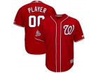 Men's Washington Nationals Majestic Scarlet 2018 All-Star Game Alternate Cool Base Custom Jersey