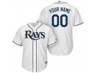 Men's Tampa Bay Rays Majestic White Cool Base Custom Jersey