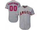 Men's Los Angeles Angels Majestic Road Gray Flex Base Authentic Collection Custom Jersey