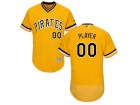 Men's Pittsburgh Pirates Majestic Alternate Gold Flex Base Authentic Collection Custom Jersey