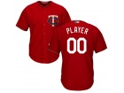 Men's Minnesota Twins Majestic Red Cool Base Custom Jersey