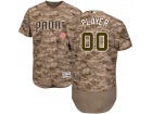 Men's San Diego Padres Majestic Camo Alternate Flex Base Authentic Collection Custom Jersey