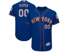 Men's New York Mets Majestic Royal/Gray 2017 Alternate Authentic Collection Flex Base Custom Jersey