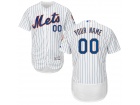 Men's New York Mets Majestic Home White/Royal Flex Base Authentic Collection Custom Jersey