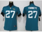 Womens Jacksonville Jaguars #27 Leonard Fournette 2018 Green Vapor Limited Jersey