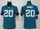 Womens Jacksonville Jaguars #20 Jalen Ramsey Green Vapor Limited Jersey