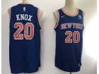 New York Knicks #20 Kevin Knox Blue Swingman Jersey