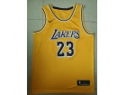 Nike Los Angeles Lakers #23 LeBron James Gold New Style Basketball Jersey