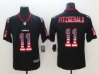 Arizona Cardinals #11 Larry Fitzgerald Black USA Fashion Vapor Limited Jersey