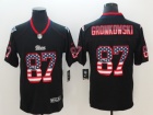 New England Patriots #87 Rob Gronkowski Black USA Fashion Vapor Limited Jersey