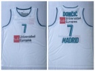 Real Madrid #7 Luka Doncic White Universidaa Europea Basketball Jersey