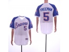 Atlanta Braves #5 Freddie Freeman White Cooperstown Collection Jersey