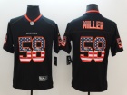 Denver Broncos #58 Von Miller Black USA Flag Vapor Limited Jersey