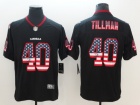 Arizona Cardinals #40 Pat Tillman Black USA Flag Vapor Limited Jersey