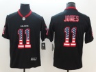 Atlanta Falcons #11 Julio Jones Black USA Flag Vapor Limited Jersey