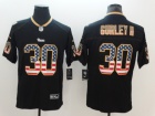 St.Louis Rams #30 Todd Gurley Black USA Flag Vapor Limited Jersey