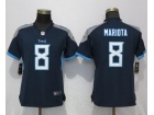 Womens Tennessee Titans #8 Marcus Mariota Navy Blue Vapor Limited Jersey