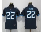 Womens Tennessee Titans #22 Derrick Henry Navy Blue Vapor Limited Jersey