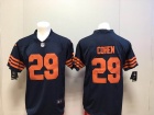 Chicago Bears #29 Tarik Cohen Blue With Orange Number Men's Vapor Untouchable Limited Jersey