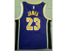 Nike Los Angeles Lakers #23 LeBron James Purple with Wish Patch New Style Basketball Jersey