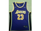 Nike Los Angeles Lakers #23 LeBron James Purple with Wish Patch New Style Basketball Jersey