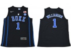 Duke Blue Devils #1 Zion Williamson Black College Basketball Jersey