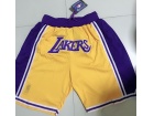 Los Angeles Lakers Gold Throwback Basketball Short