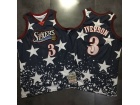 Philadelphia 76ers #3 Allen Iverson Black Independence Day AU Swingman Basketball Jersey