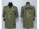 Cleveland Browns #6 Baker Mayfield Olive Camo Salute to Service Limited Jersey