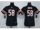 Women Chicago Bears #58 Roquan Smith Blue Vapor Untouchable Limited Jersey